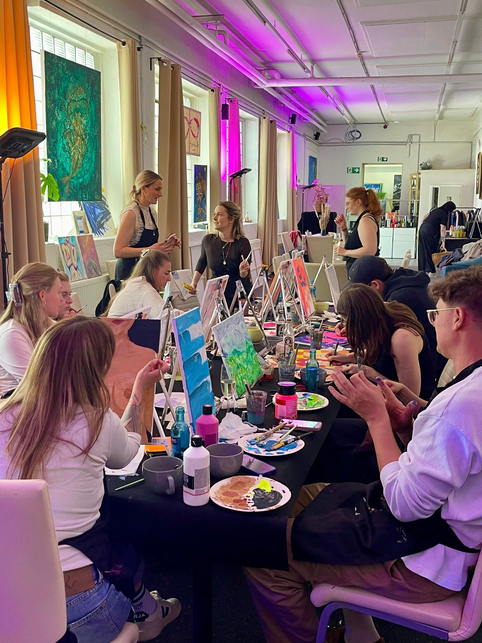 Kreatives Teamevent im Femme Art Atelier Mannheim